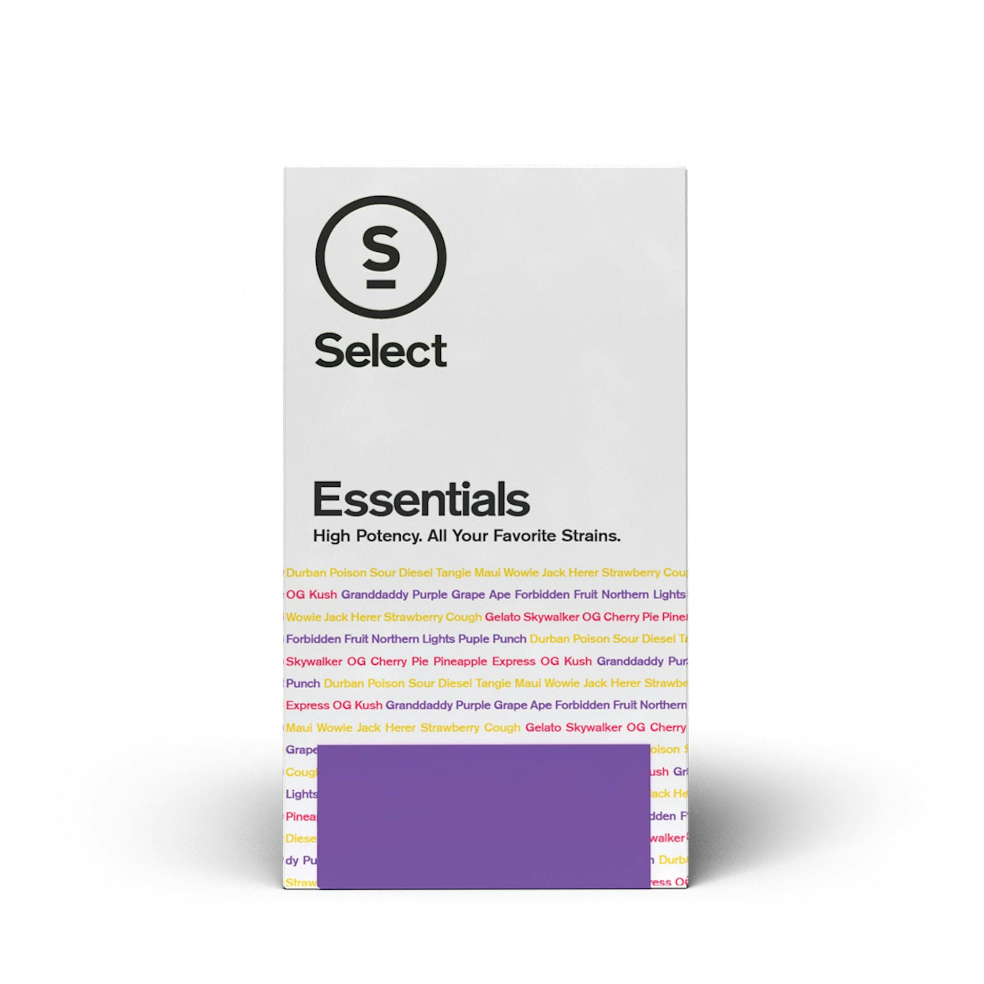 Photograph of product: Select Essentials - Donny Burger - 1g Vape Cart