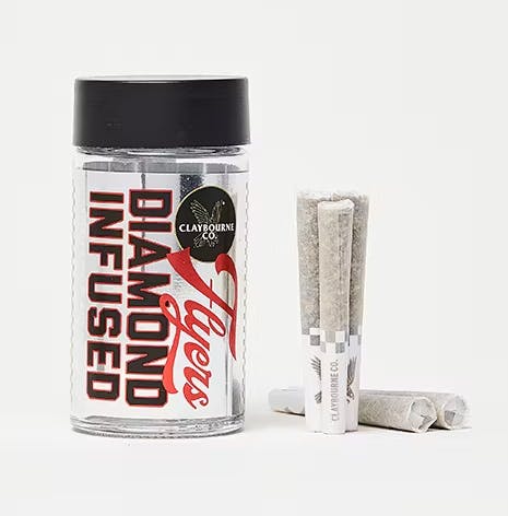 Photograph of product: Strawberry C.R.E.A.M | Diamond Flyers | 5pk Infused Prerolls - 