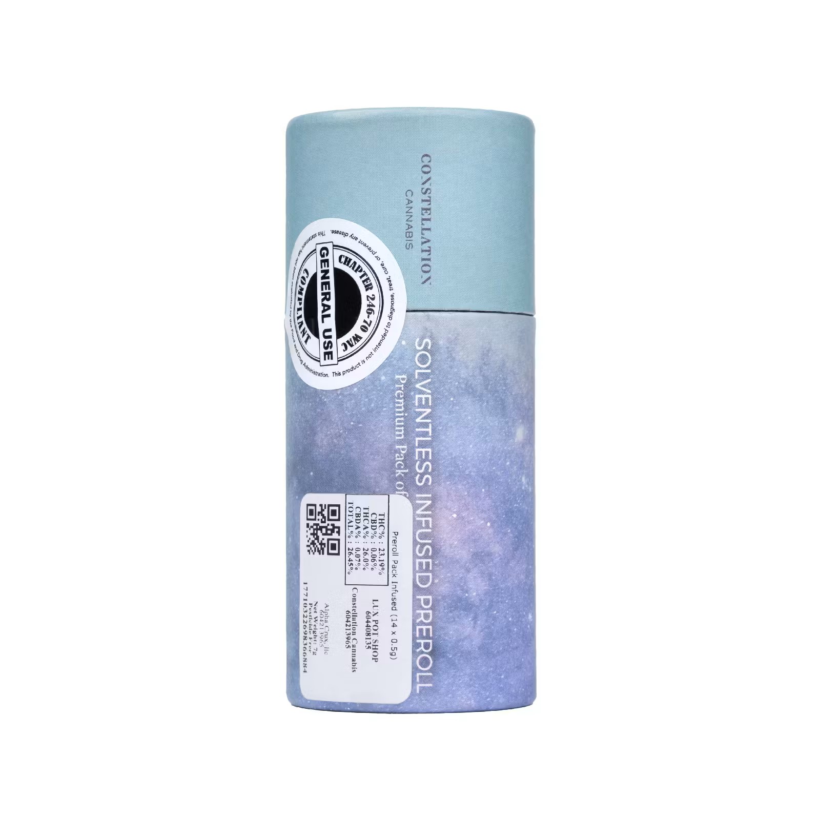 Photograph of product: Constellation: Cap Junky (H) 14pk/ - Solventless au chocolat Infused