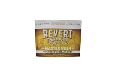 Photograph of product: Revert | Master Kush | Kief Infused Ground Flower | 14g (I)