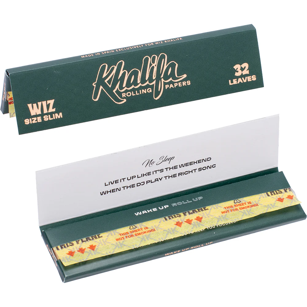 Photograph of product: Khalifa Rolling Papers Wiz Slim