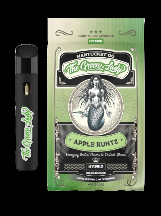 Photograph of product: NWV | The Green Lady | Apple Runtz Vape