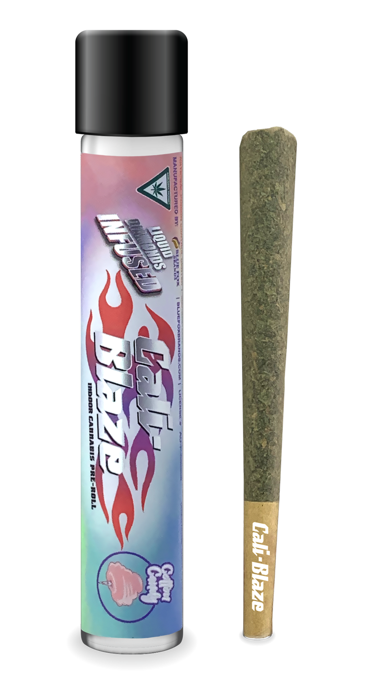Photograph of product: Cotton Candy | Liquid Diamonds Infused Pre-Roll | 1.2g