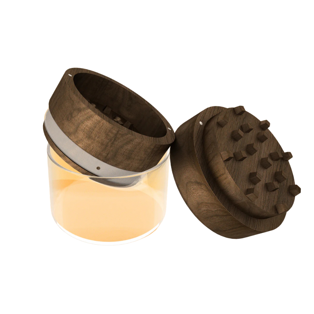 Photograph of product: Ukiyohi | Essential Wood Grinder | Dark Wood
