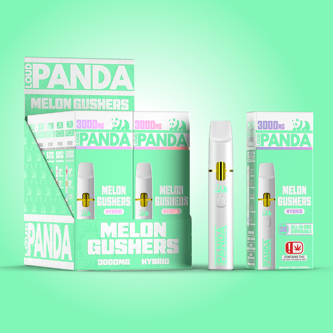 Photograph of product: Loud Panda | Disposable Vape | Melon Gushers | 3g