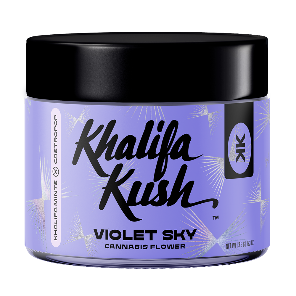 Photograph of product: Violet Sky Glass Jar - 3.5g