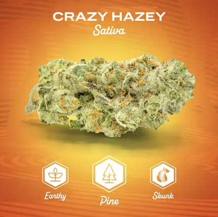 Photograph of product: Crazy Hazey | 3.5g | Mission