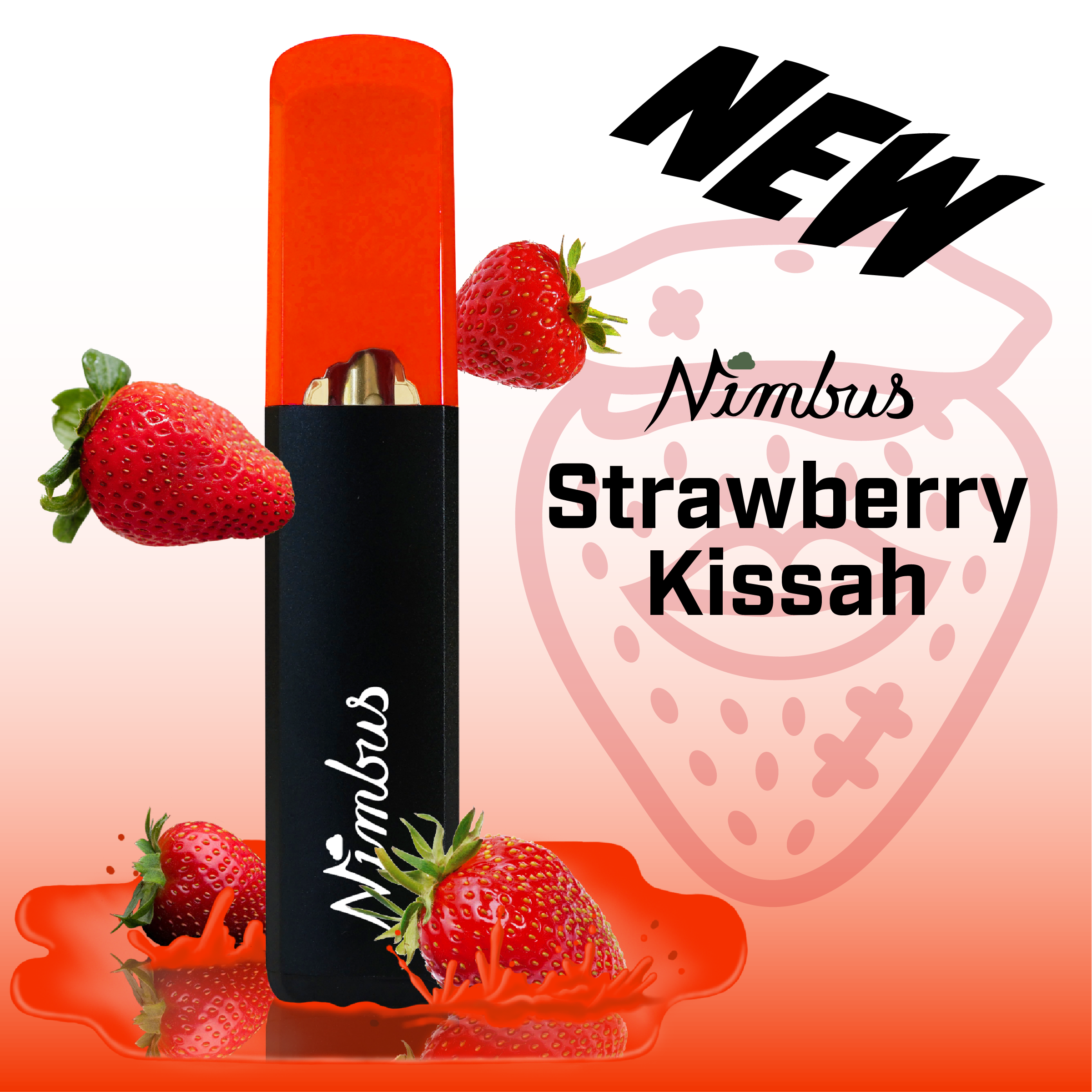 Photograph of product: Strawberry Kissah Disposable Vape - Nimbus
