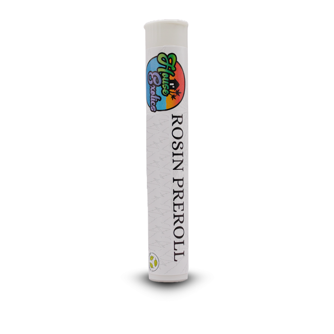 Photograph of product: House Exotics - Rosin Infused Preroll - Lemon au chocolat Plant x Mars Hotel (I) (1.0g)