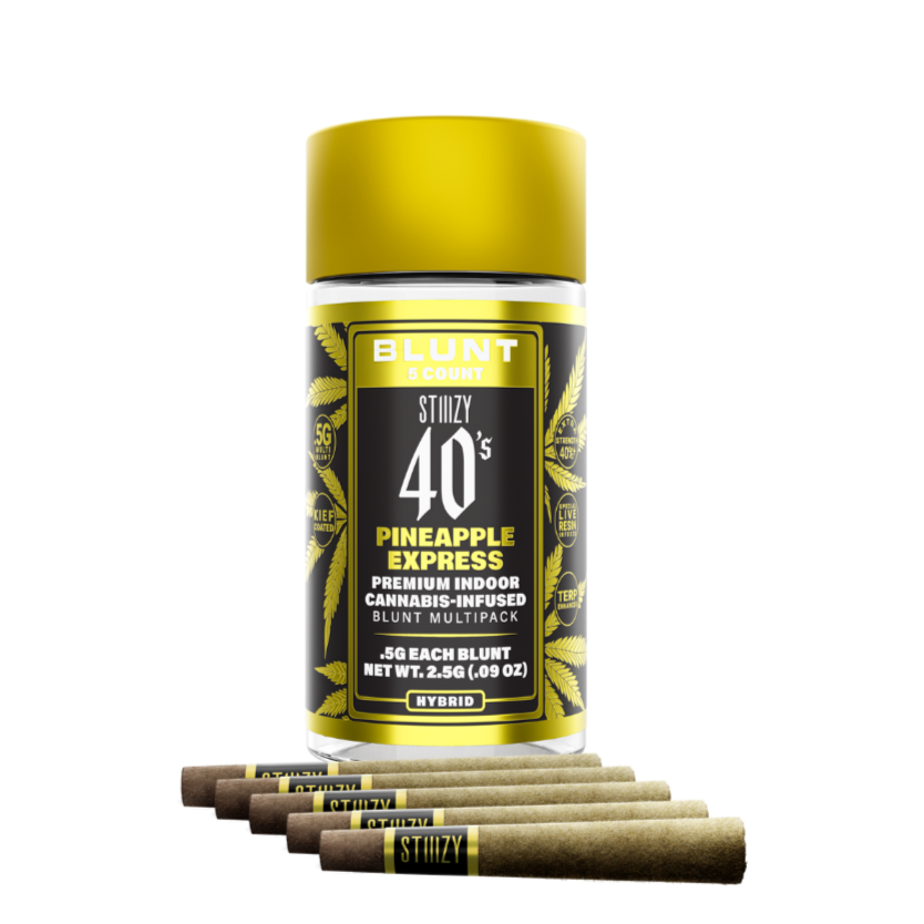 Photograph of product: PINEAPPLE EXPRESS 2.5G 5 PACK INFUSED MINI BLUNTS