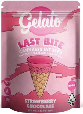 Photograph of product: Strawberry Chocolate [I] - 100MG Last Bite Cones 10PK