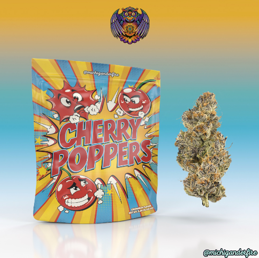 Photograph of product: Michigander Fire - Cherry Poppers - 3.5g