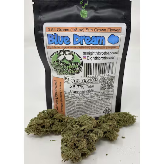 Photograph of product: Eighth Brother - Mimosa OG (S-Hybrid) Flower 3.5g