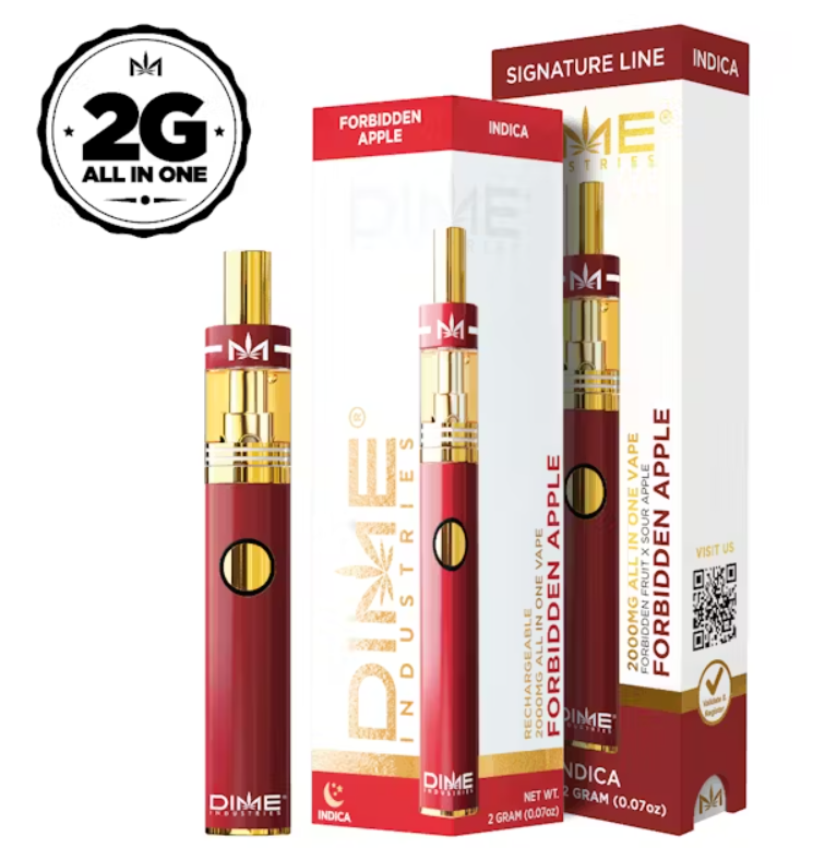Photograph of product: DIME Forbidden Apple Signature (I) All-In-One Disposable Vape 2g