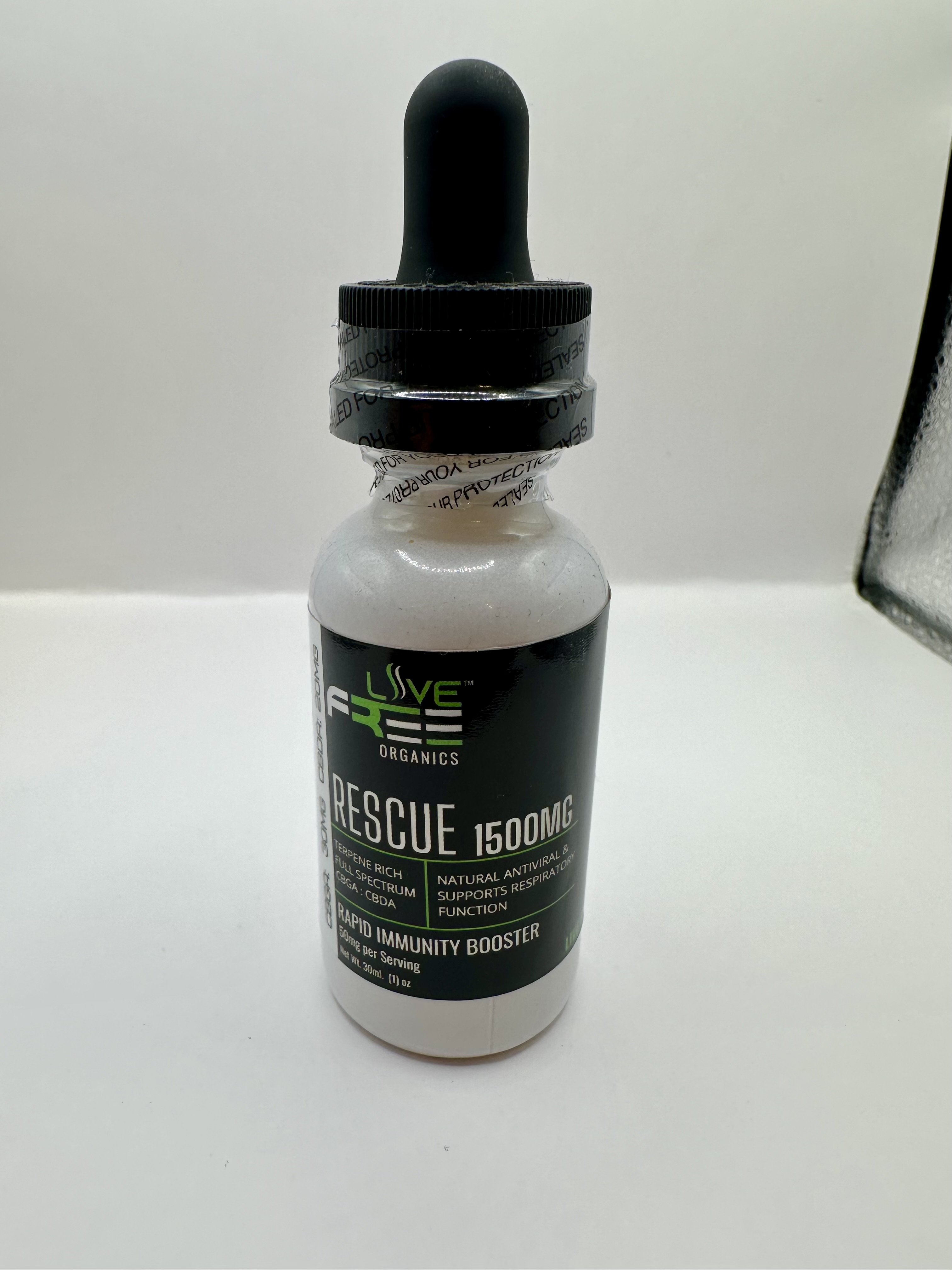Photograph of product: Rescue Rapid Immunity Booster-Live Free- 1500mg Tincture