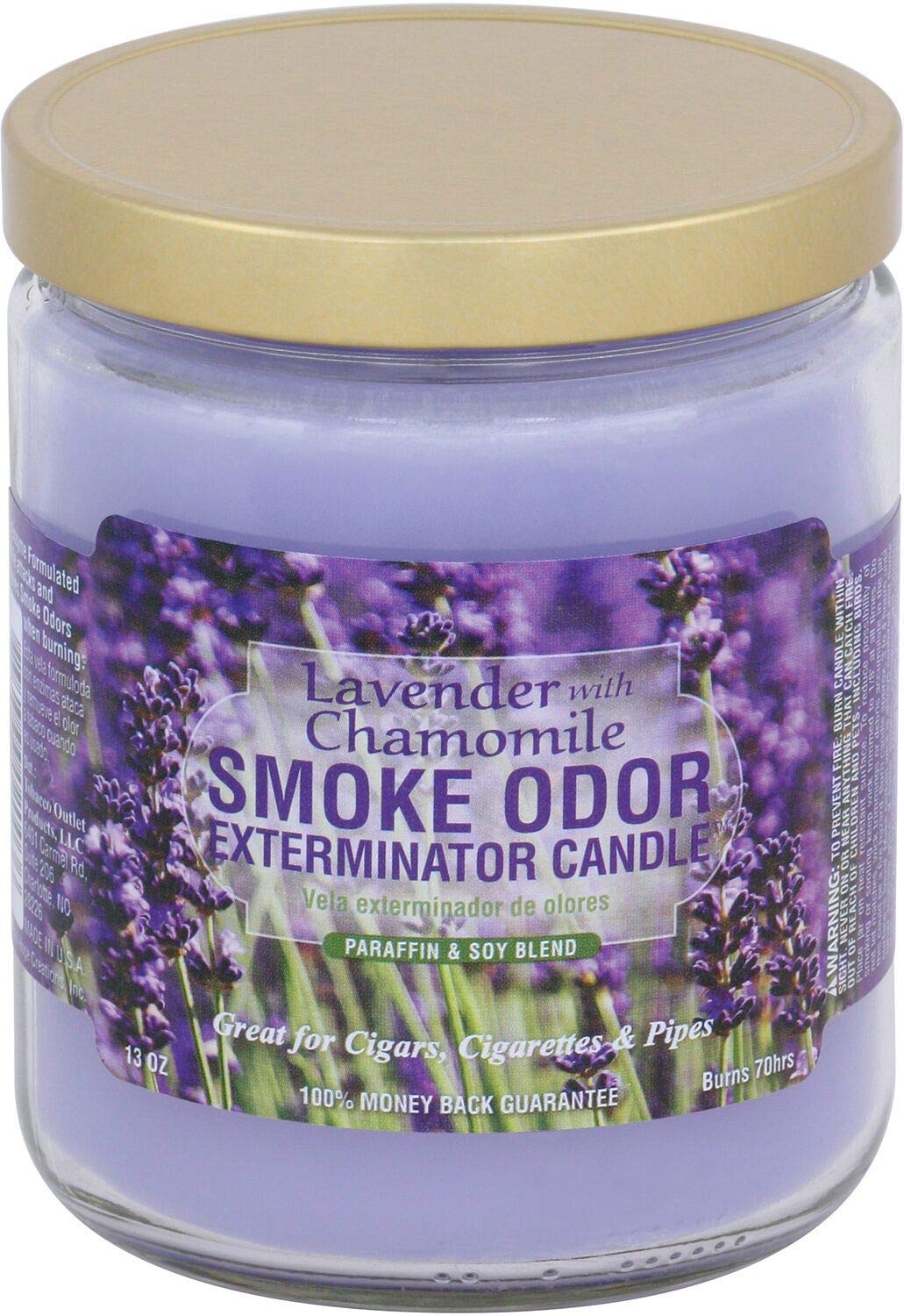 Photograph of Product: Accessories | Smoke Odor Exterminator Candle | Lavender Chamomile
