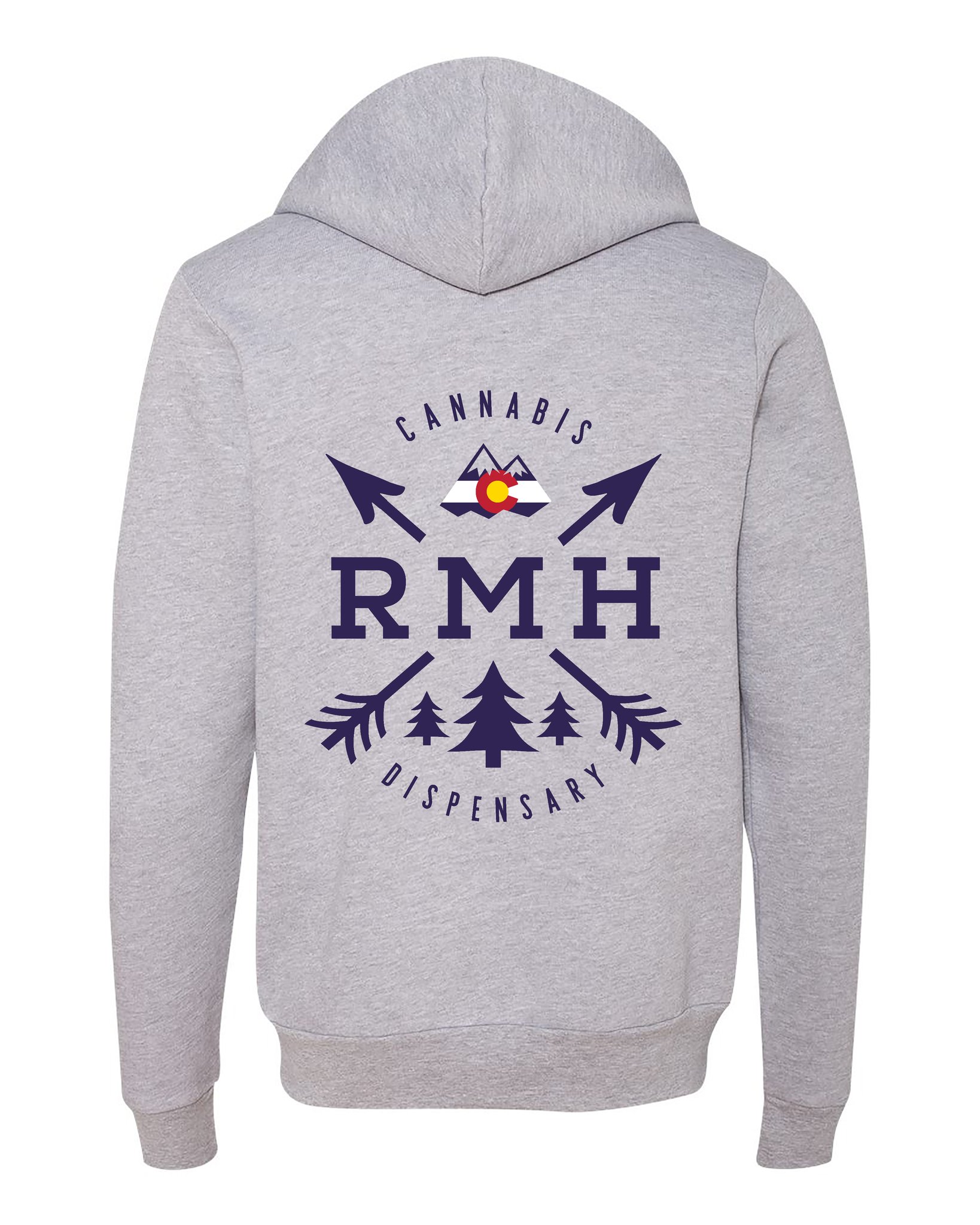Photograph of product: Hoodie - Arrow - Light Grey (S)