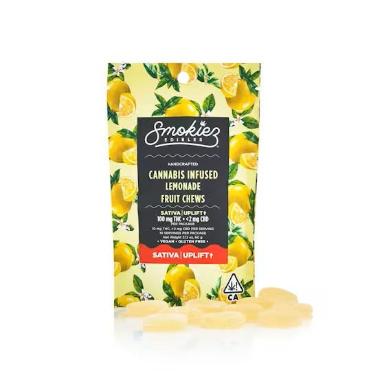 Photograph of product: Vegan - Lemonade Fruit Chews - 100mg