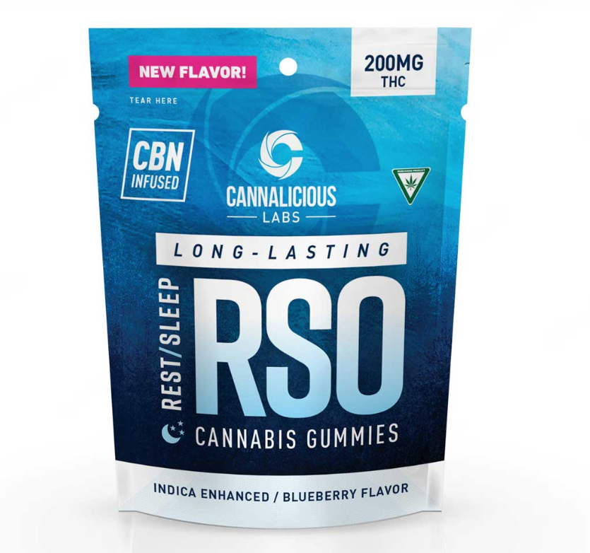 Photograph of product: RSO Gummies | Blueberry [Rest]