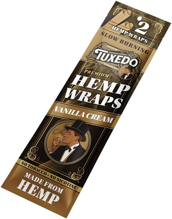 Photograph of product: Tuxedo - Hemp Wraps - Vanilla Cream - (2 Pack)