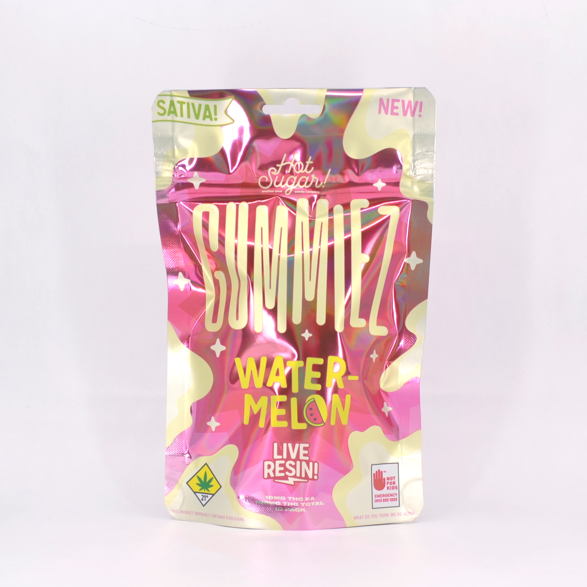 Photograph of product: Watermelon Live Resin Gummiez - Oui'd | 10pk | (100mg)
