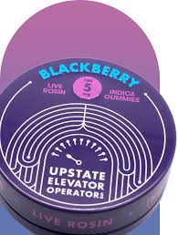 Photograph of product: 50mg Blackberry Live Rosin Gummies | Upstate Elevator