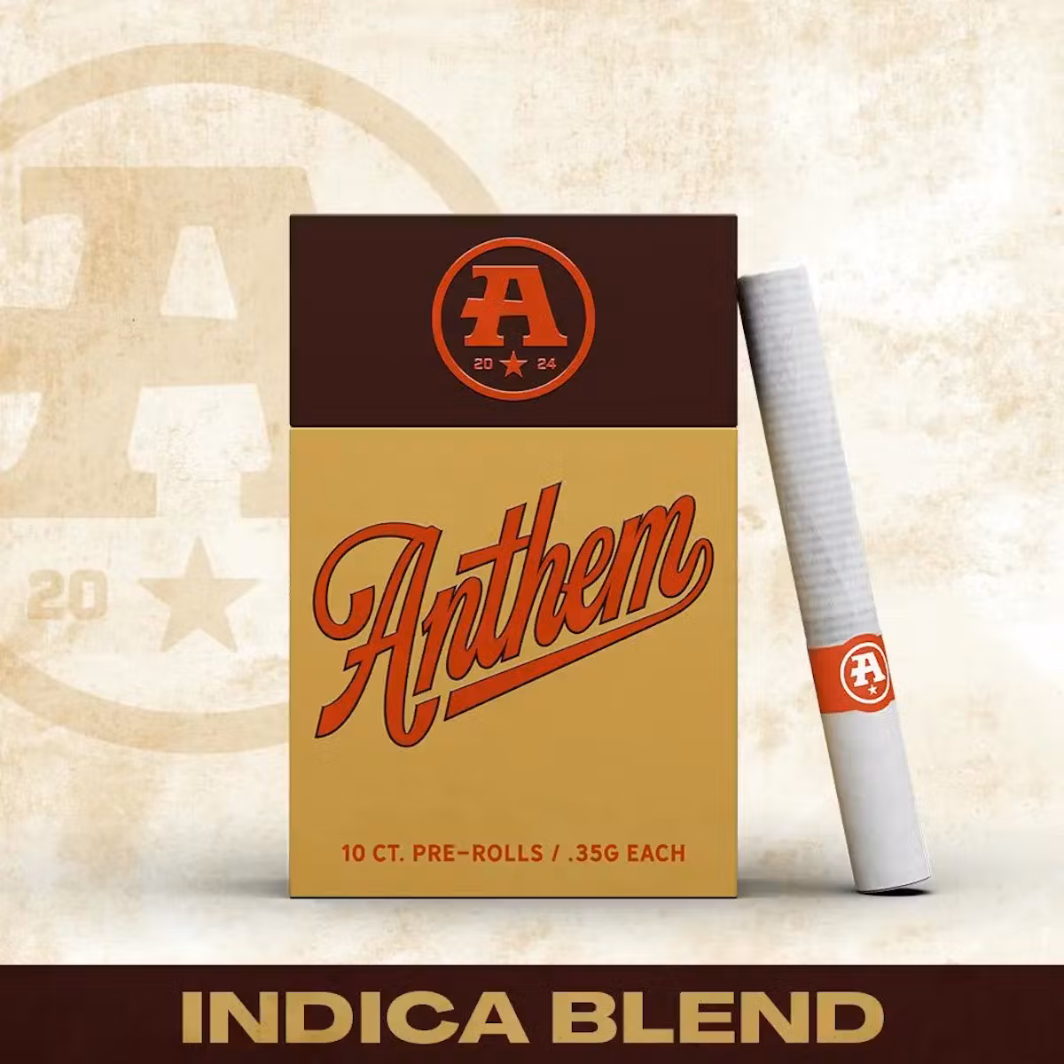 Photograph of product: Anthem Pre-Roll 10pk/3.5g- Oui'd Blend