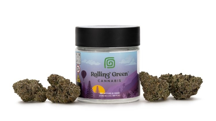 Photograph of product: Rolling Green | Jet Fuel | 0.93 % terps - 3.5g