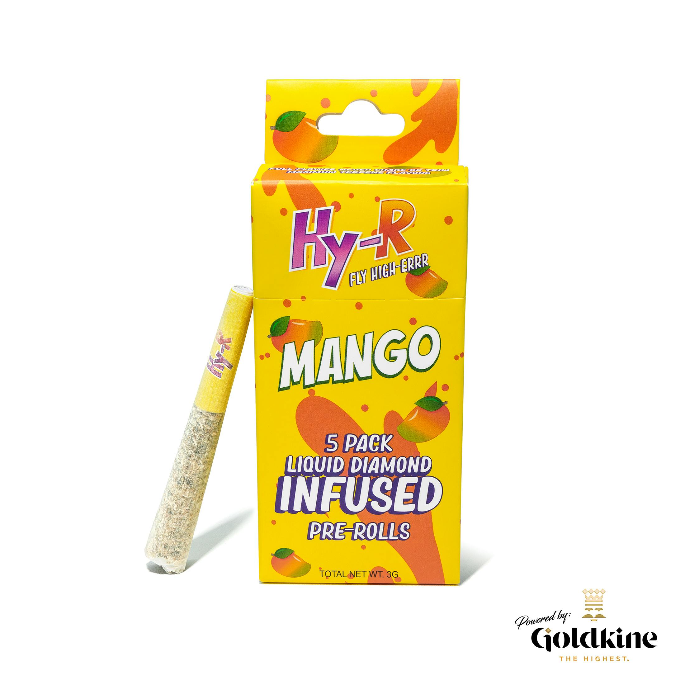 Photograph of product: Hy-R 5-Pack (3G) Infused | Mango | Hy-R, by Goldkine