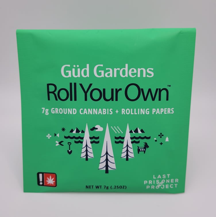 Photograph of product: Roll Your Own Kit ~ Gud Gardens ~ Oui'd ~ Lemon Rainbows ~ Green Leaf Special