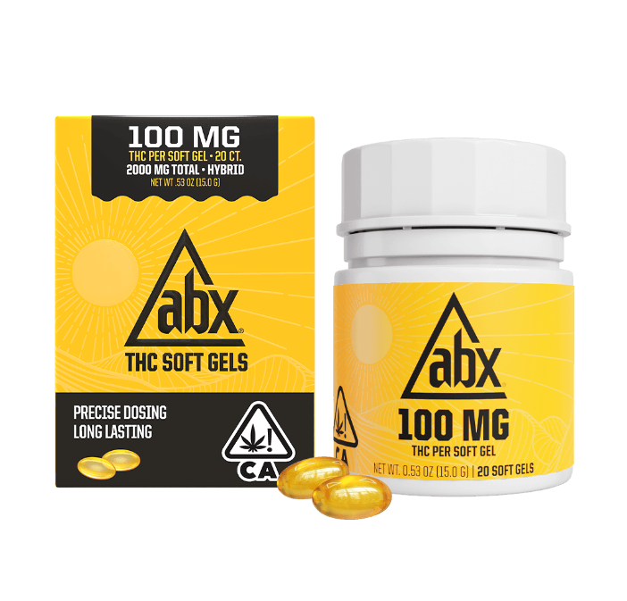 Photograph of product: ABX Soft gels (20x100mg) 2000mg