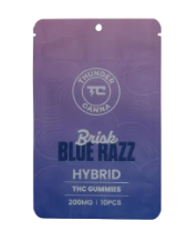 Photograph of product: Thunder Canna Blue Razz Gummies 200mg