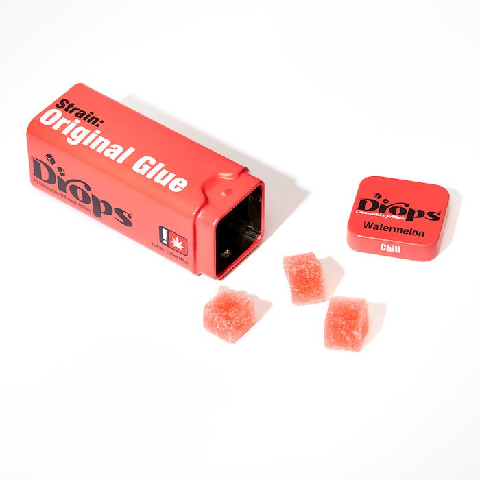 Photograph of product: Drops | 20 Pack Jellys | Oui'd Watermelon