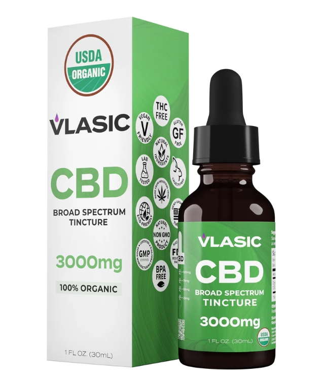 Photograph of product: Vlasic |  CBD Broad Spectrum | 30ml Tincture