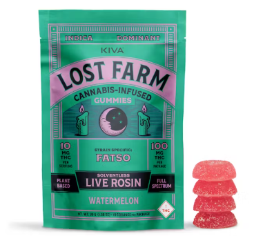 Photograph of product: LOST FARM - Watermelon Rosin Gummies - 100mg TH-oui (I)