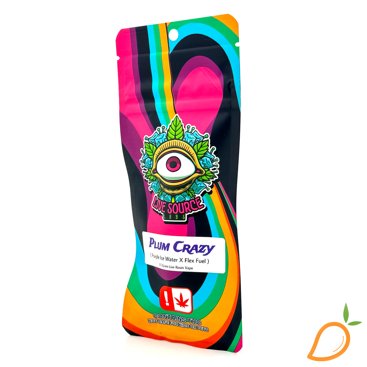 Photograph of product: 0.5g Plum Crazy Live Rosin Disposable Vape Live Source Labs