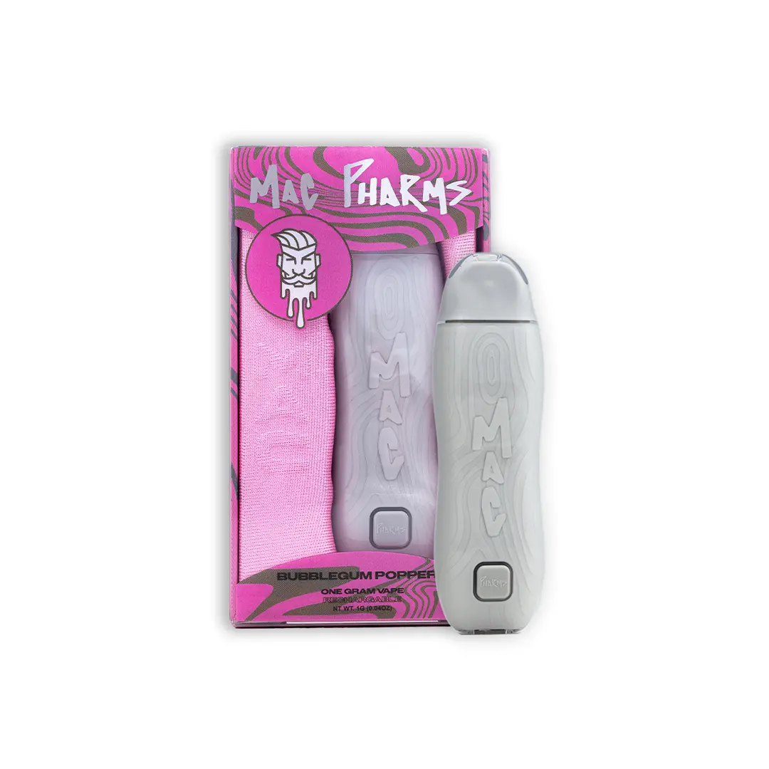Photograph of product: Mac Pharms | BubbleGum Poppers Disposable Vape
