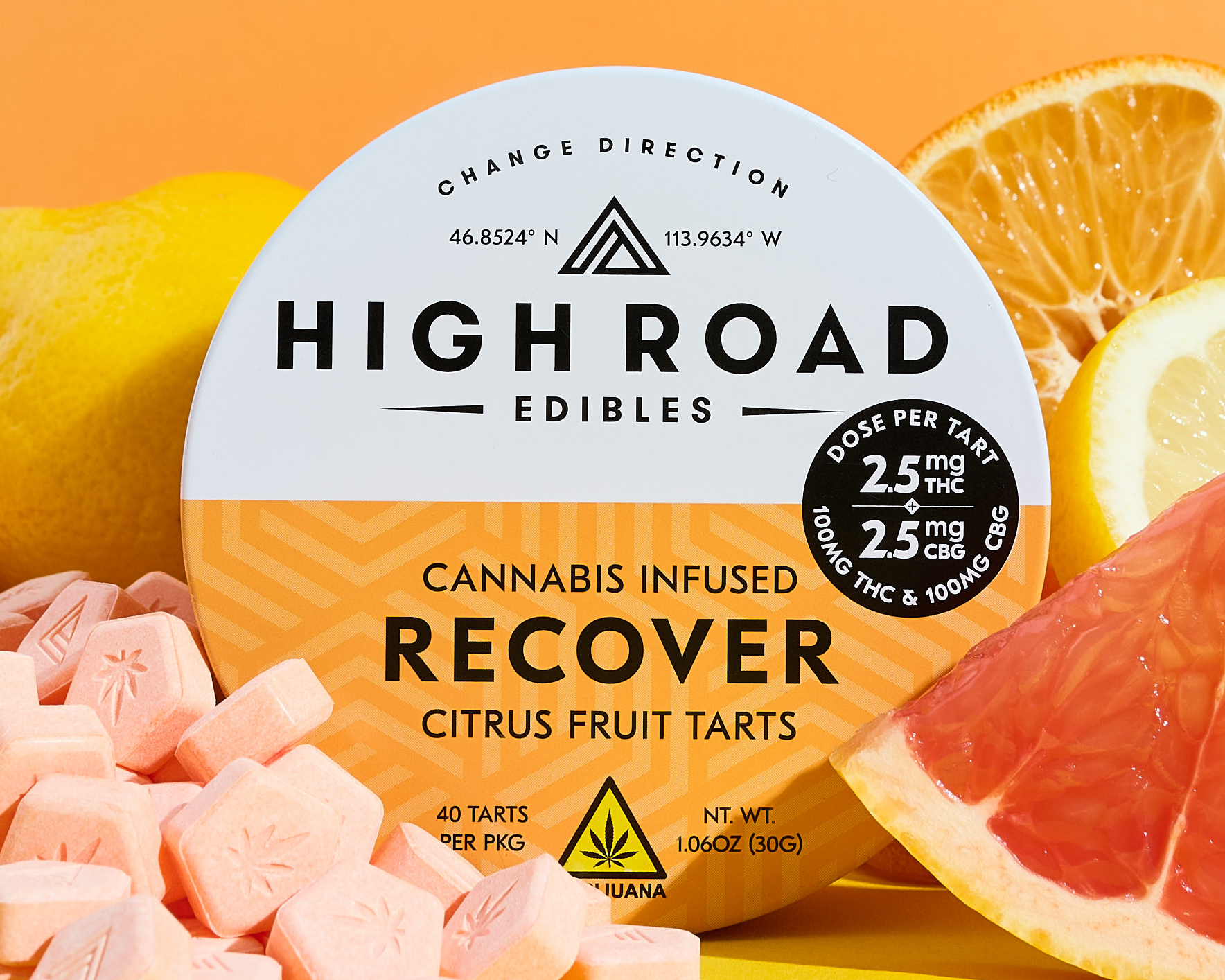 Photograph of product: Fruit Tarts | High Road | Recover Citrus