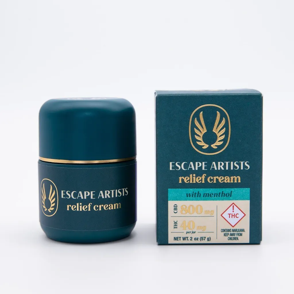 Photograph of product: Escape Artists - 40mg - 1:20 TH-oui/CBD - Menthol