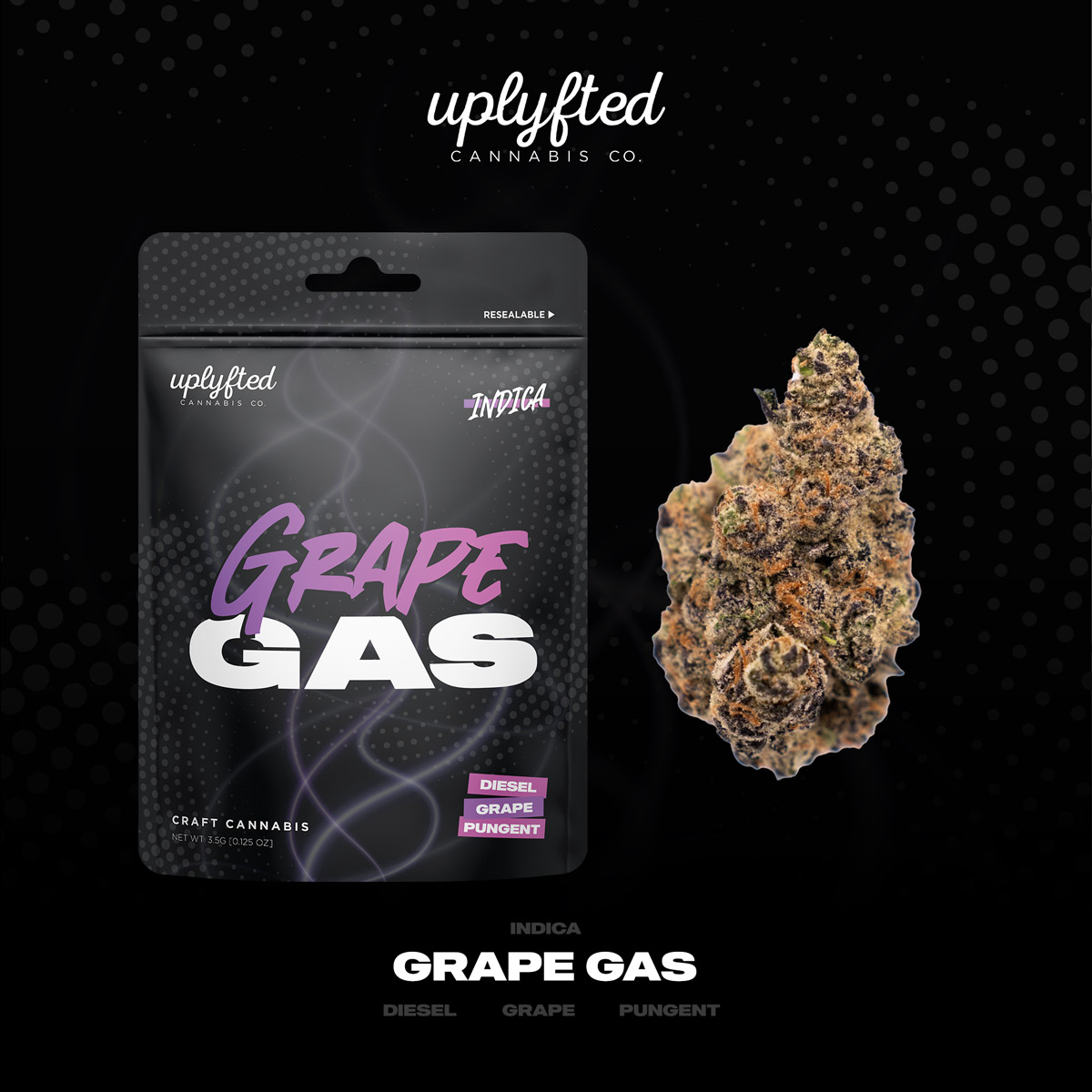 Photograph of product: Uplyfted Grape Gas - 3.5g