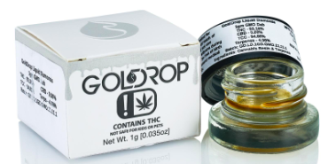 Photograph of product: GOLDDROP CONCENTRATE - Liquid Diamond Dab - Green Crack
