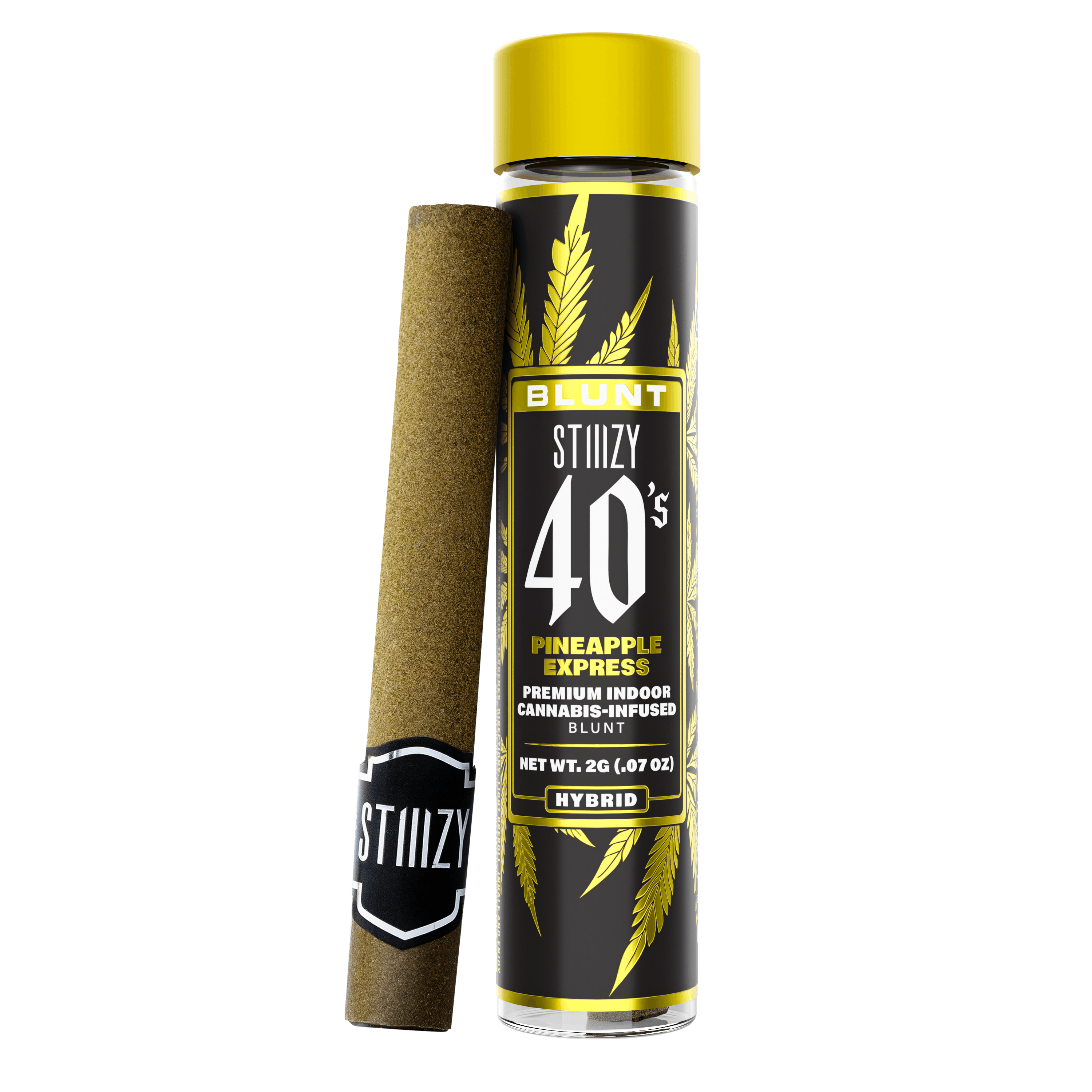 Photograph of product: STIIIZY 40's Pineapple Express (H) 2g Infused Blunt