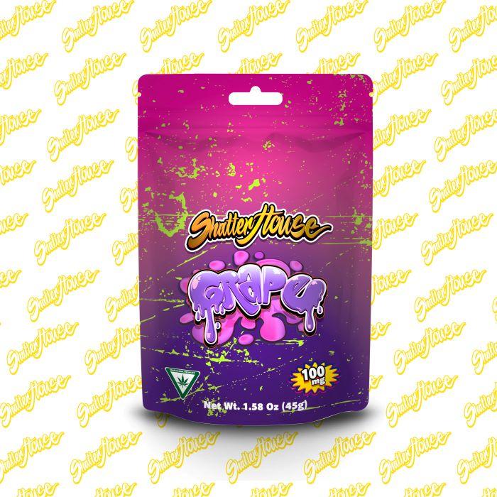Photograph of product: Shatter House - 200mg Gummies - Grape