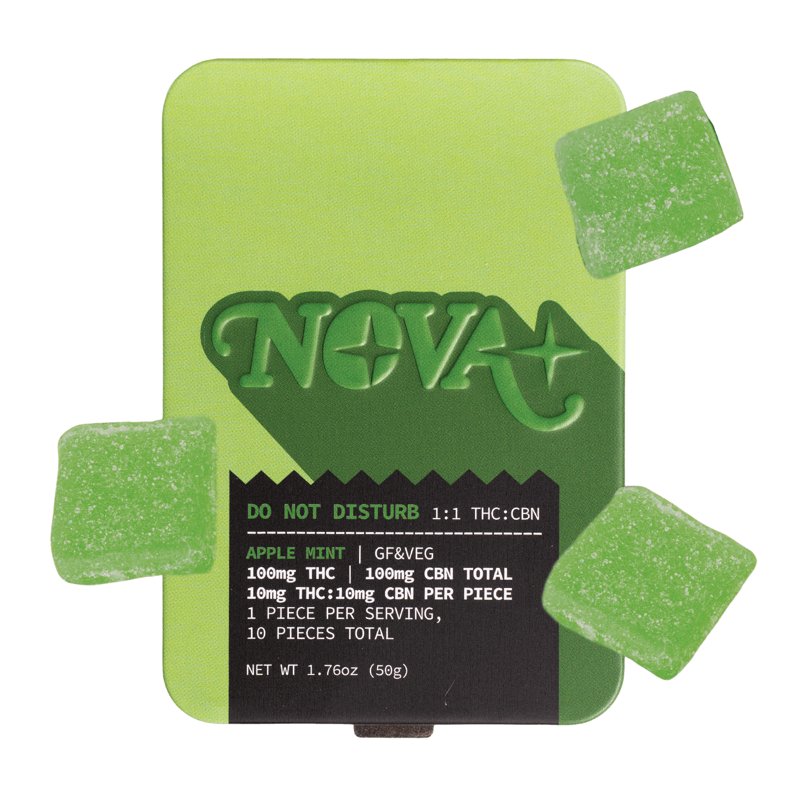 Photograph of product: Nova | Do Not Disturb | Edible Gummies | 100mg | 1:1 TH-oui:CBN
