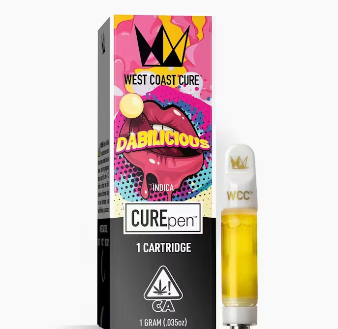 Photograph of product: West Coast Cure Dabilicious Indica Cartridge 1g
