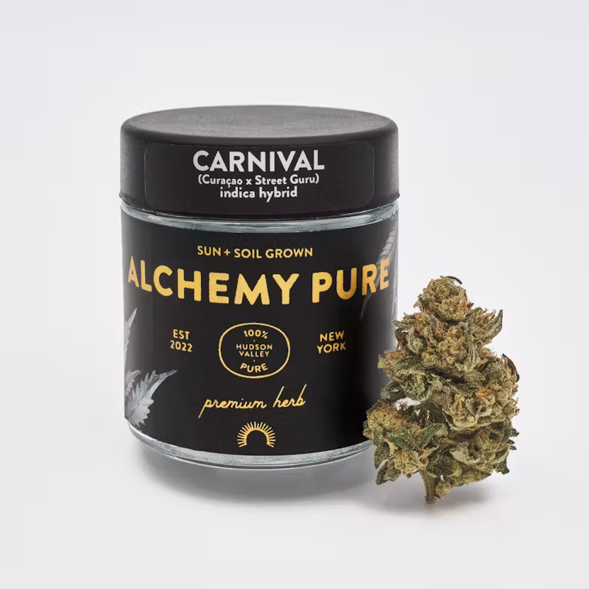 Photograph of product: Alchemy Pure | Flower | Carnival 26.7% TH-oui | I-Hybrid 3.5g