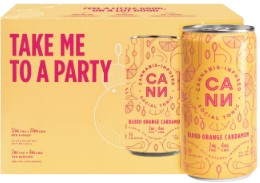 Photograph of product: Blood Orange Cardamom [H] - 12MG 1:2 THC:CBD Social Tonic 6PK