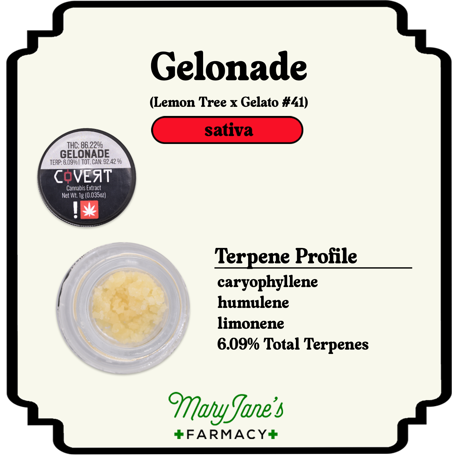 Photograph of product: Gelonade Crumble Extract