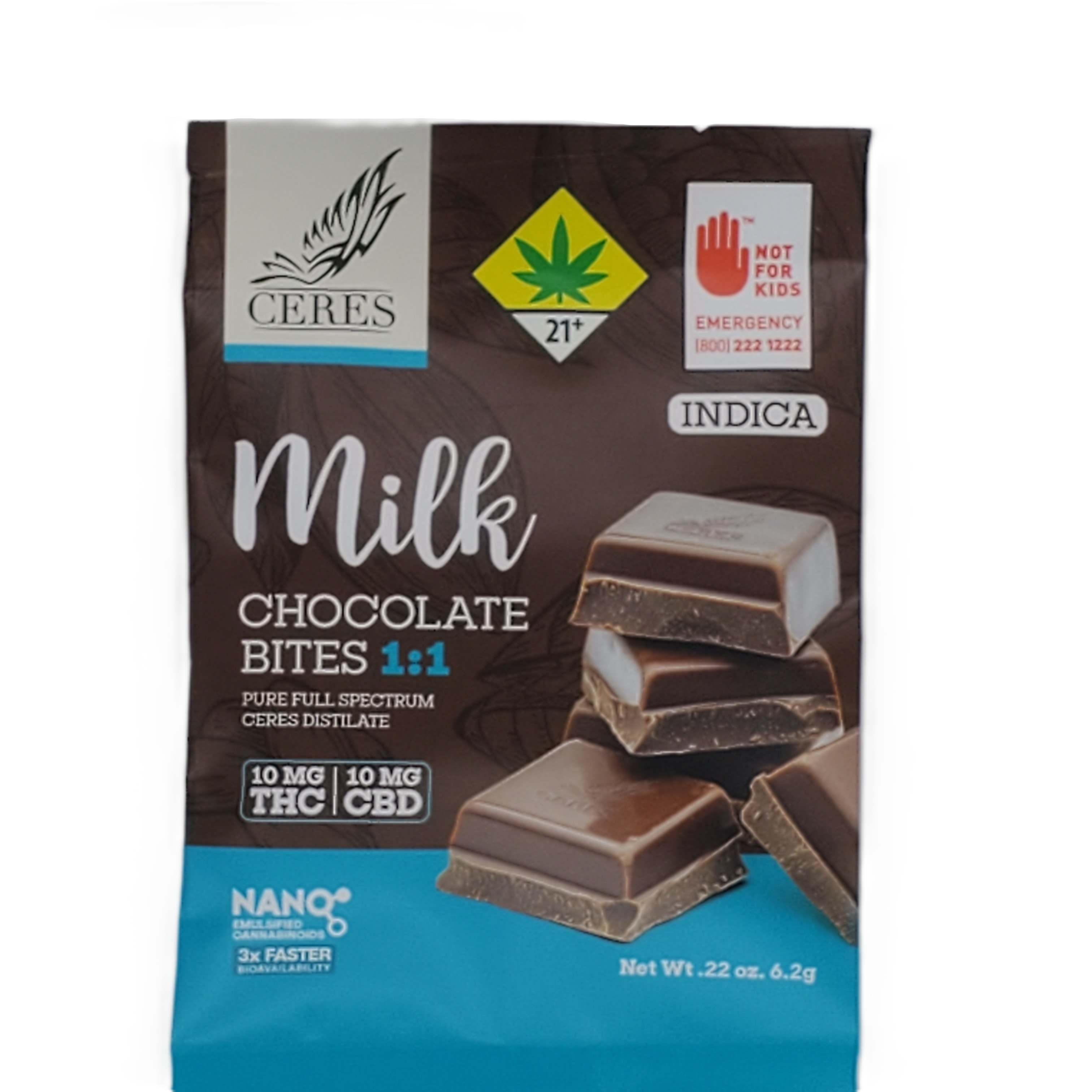 Photograph of product: Ceres Chocobites Oui'd Milk 1:1 Single 20mg