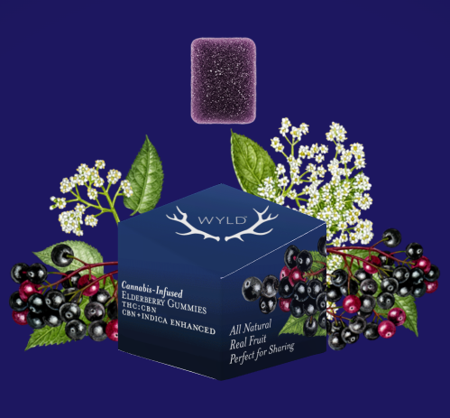 Photograph of product: Gummies 100mg 10 Pack - 2:1 TH-oui:CBN Elderberry